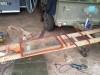 New window frames being painted